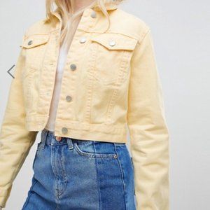 ASOS NWOT Denim Cropped Jacket
